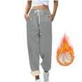 thumbnail image 2 of Puntoco Pants for women Women's Fleece Pants Track Athletic Running Yoga Velour Pants Jogger Comfy Pajama Lounge Sweatpants Gray 10(XL), 2 of 8