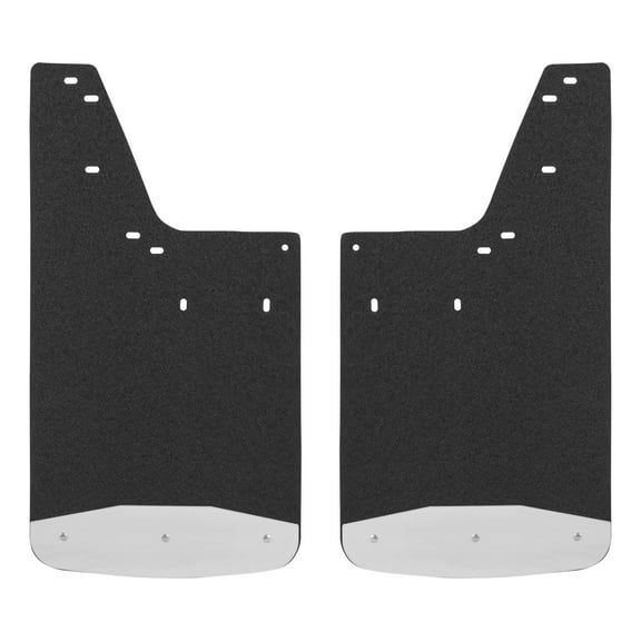 LUVERNE 250233 Front or Rear 12-Inch x 23-Inch Textured Rubber Mud Guards, Select Dodge Ram 1500, 2500, 3500, 2 Flaps