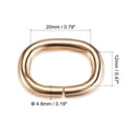 thumbnail image 2 of Unique Bargains Gold Tone Oval Buckles Iron Electroplating (10 Pack), 2 of 4
