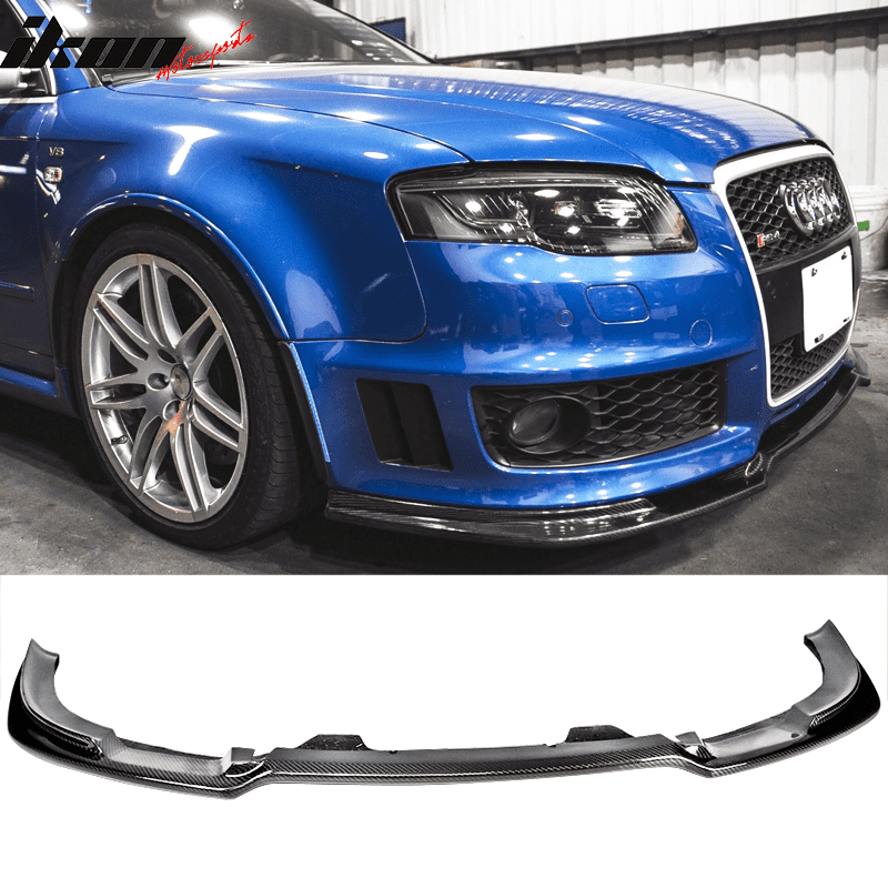 Fits 2004-2008 Audi A4 B7 Sedan Front Bumper Lip - Carbon Fiber CF ...