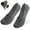 Gray, variant on Deago 5 Pairs Men No Show Socks Low Cut Ankle Short Socks Casual Cotton Socks with Non Slip Grips (Gray)