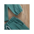 thumbnail image 6 of Toddler Baby Boy Girl Clothes 6M 12M 18M 24M 3Y 4Y 5Y Cotton Linen Long Sleeve Button Pullover Tops Drawstring Pants Set Casua, 6 of 6