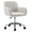 White plush, variant on TYUIOP Faux Fur Vanity Makeup Desk Chair, Comfy Fluffy Swivel Modern Leisure Armchair with Wheels, Upholstered Fuzzy Height Adjustable for Teens Women Girls Elegant Home Office