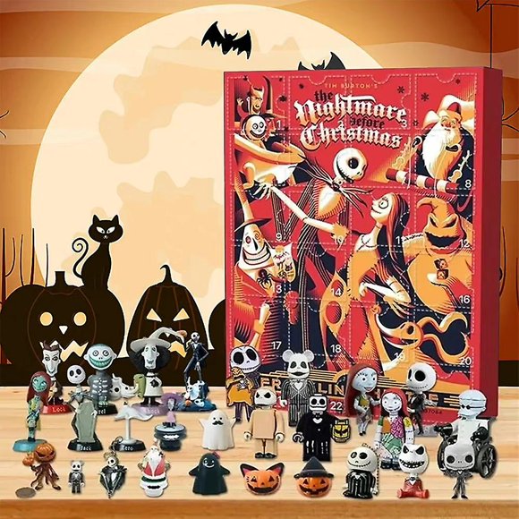 24 Grids Halloween Blind Box Mini Figures Dolls Party Surprise Toys For Kids Gifts