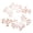 Pink, variant on Misright Metal Tree Leaf Wall Decors Branch Leaf Wall Art Vine Leave Wall Sculptures