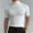 white, variant on HAXMNOU Mens T Shirt Short Sleeve Basic Turtleneck Slim Fit Pullover Solid Tops Suitable for Spring And Early Summer Green M