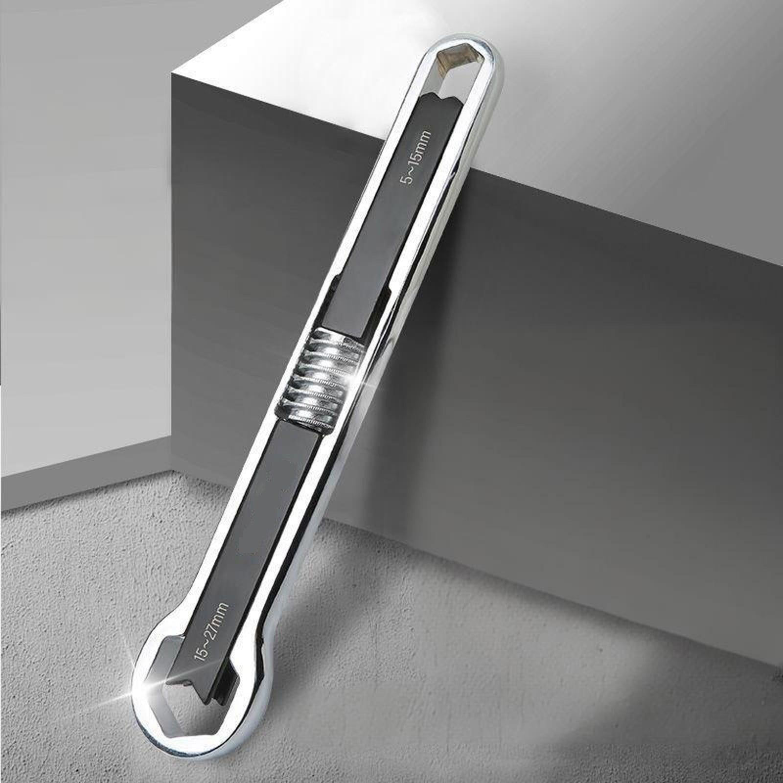 Versatile Adjustable Wrench, Multi-Functional High-Carbon Steel Tool, Ideal for Repairs and Installations, Convenient for Handyman and DIY Enthusiasts