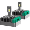thumbnail image 1 of Bombillas LED CHOPDARK D5S, 5000 lm, 6500 K, color blanco frío, paquete de 2, 1 of 7