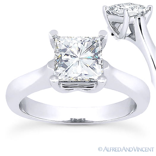 Details about   Brilliant Cut White Asscher & Round Diamond Wedding Ring Set 925 Sterling Silver 