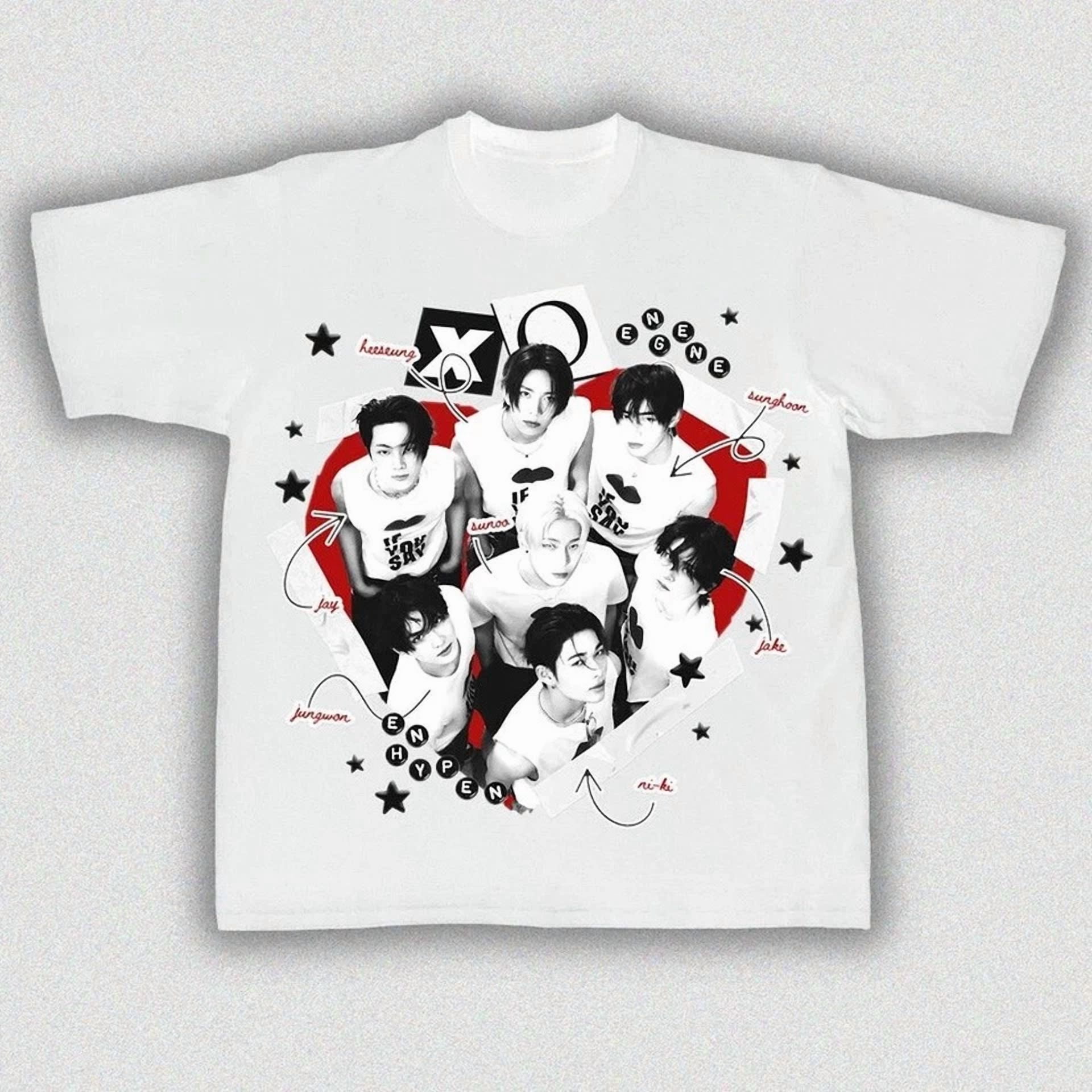 Seventeen T-shirt Short Sleeve Nanatour Merch K pop Music Harajuku