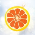 thumbnail image 4 of 2pcs Hanging Fruit Pattern Hand Towels Cartoon Cleaning Cloth Quick-drying Dishcloth for Kitchen Bathroom (Orange), 4 of 8
