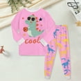thumbnail image 2 of Hessimy Toddler Boys Girls Spring 2Pcs Thermal Underwear Long Sleeve Shirt Leggings Soft Casual Clothes, Spring Thermal Leggings(Pink,7-8 Years), 2 of 5
