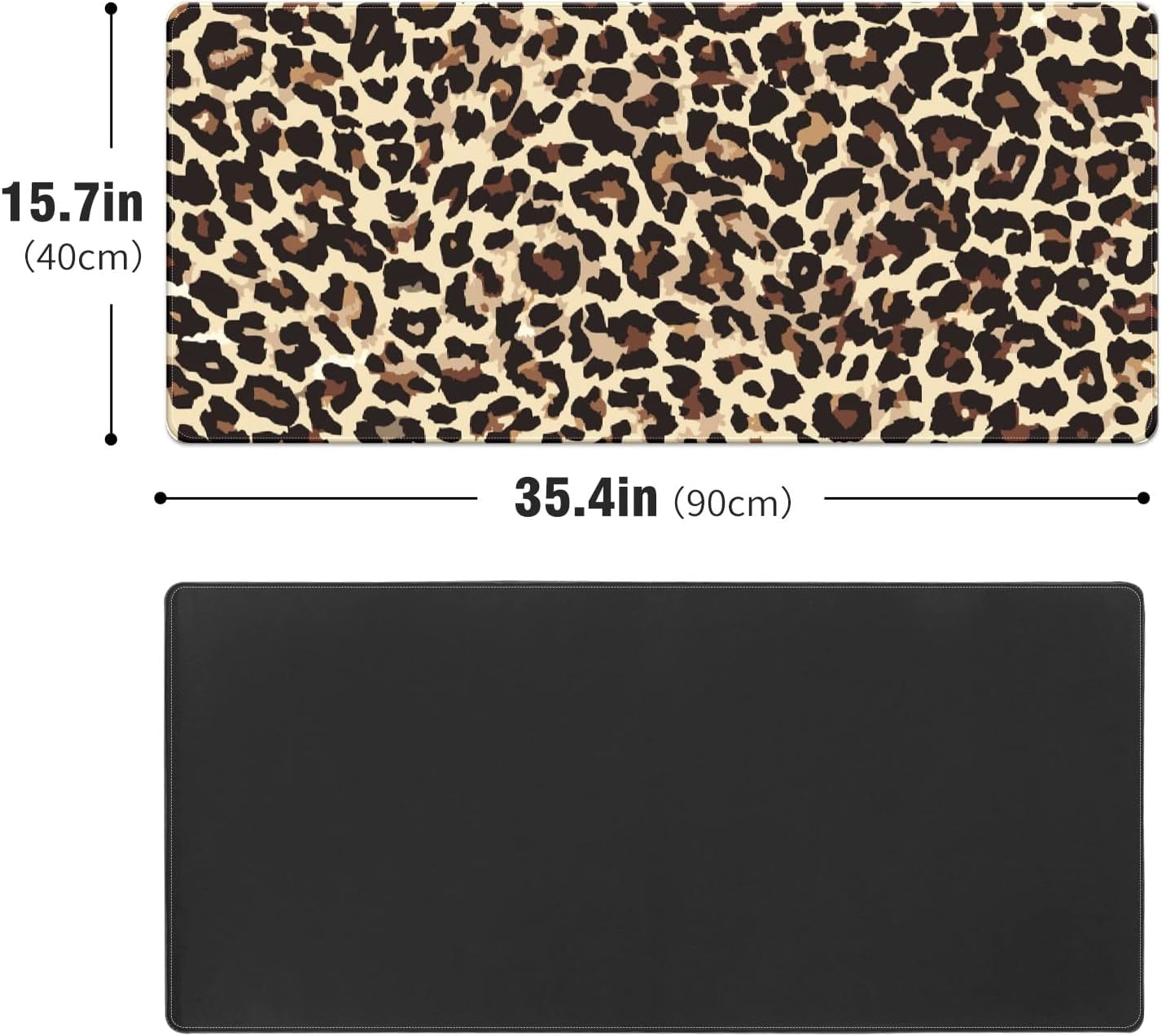 Leopard Print Desk Mat, Desk Accessory, Cute Workspace, Trendy Workspace, Trendy, 35.4x15.7in Large Gaming Mouse Pad, Cute Desk Topper, Pretty Desk Pad