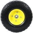 thumbnail image 1 of Rueda y neumático de espuma de PU libre para uso pesado - 4.10/3.50-4", 10" de diámetro, agujero de perforación de eje de 5/8", cubo de desplazamiento de 2.2", 1 of 4