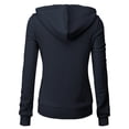 thumbnail image 4 of H2H Womens Casual Slim Fit Pullover Hoodie Sweatshirt Long Sleeve Solid Colors (CWOHOL032), 4 of 6