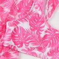 thumbnail image 4 of TOWED22 Girls Swimsuit 3PCS Bikini Sets,Adjustable Shoulder Strap Bathing Suits 5-14Y Girls' Swimwear with Cover Up Skirt(Hot Pink,5-6 Y), 4 of 5