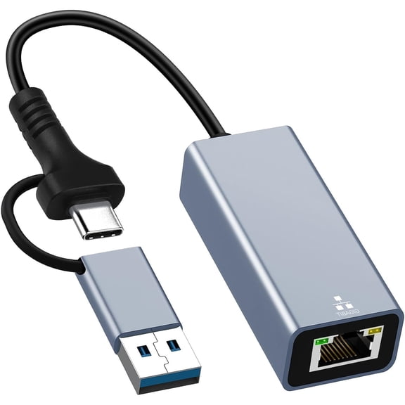 USB C to Ethernet Adapter, USB 3.0 to RJ45 Gigabit LAN 1000 Mbps Wired Network, USB to Ethernet Adapter for Laptops/Tablet, Compatible with Windows XP, MAC OS, Linux, Vista 7 8 10 11