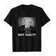 thumbnail image 1 of Camiseta de Donald Trump, elegante camiseta multicolor con la frase "No culpable", arresto (S-3XL) L, negra, 1 of 5