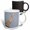 Multicolor, variant on 3drose, Great Egret Perched on Old Stump in Wetland, Marion County, Illinois., 11oz Two-tone Blue Mug