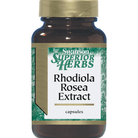 Swanson Rhodiola Rosea Extract 60 Caps (Best Quality Rhodiola Rosea)