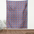 thumbnail image 4 of Floral Fabric by the Yard, Summer Theme Sketch of Exotic Colorful Plants in Repeated Pattern, Upholstery Fabric for Dining Chairs Home Decor Accents, Dark Ceil Blue and Multicolor by Ambesonne, 4 of 5