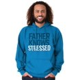 thumbnail image 3 of Funny Father Knows Stressed Pun Hoodie Hooded Sweatshirt Men Brisco Brands 5X, 3 of 6