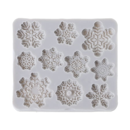 

HeroNeo Christmas Snowflake Silicone Fondant Cake Mold Chocolate Candy Mould DIY Decor