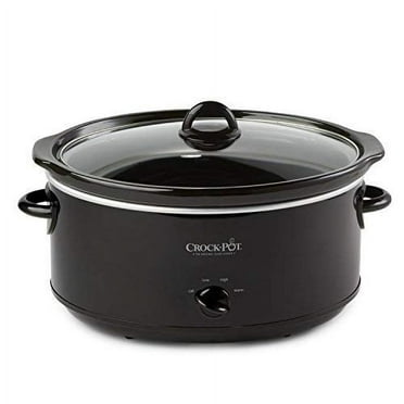 Crock-Pot SCV800-B 8-Quart Black Oval Manual Slow Cooker with Warm Settings