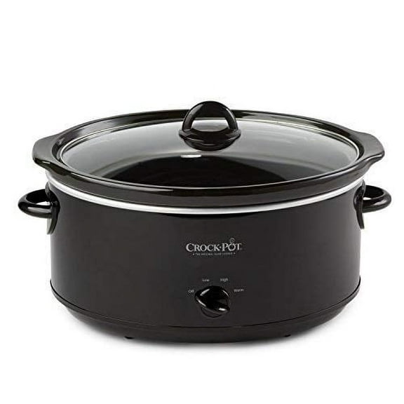 Crock-Pot SCV800-B 8-Quart Black Oval Manual Slow Cooker with Warm Settings