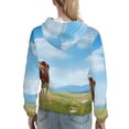 thumbnail image 7 of Honeii Cow Grazing Nature Pattern Womens Oversized Hoodies Long Sleeve Sweatshirts Pullover Fall Outfits with Pocket-X-Large, 7 of 7