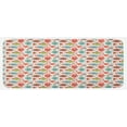 thumbnail image 1 of Tea Party Kitchen Mat, Colorful Tea Party Illustration with Pots Cups Spoons on Colorful Dotted Pattern, Plush Decorative Kitchen Mat with Non Slip Backing, 47" X 19", Multicolor, by Ambesonne, 1 of 1