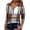 Brown A, variant on Enjoytime Fall Tops for Women Collared Half Zip Pullover Long Sleeve Shirts Fall Fashion Printed Business Casual Blouses