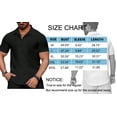 thumbnail image 5 of GENTS BLISS button Down Mens Shirts Short Sleeve Shirts for Men Solid TextureT-shirts, 5 of 6