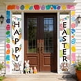 thumbnail image 4 of Happy Easter Porch Sign, Easter Bunny Porch Sign Banner, Easter Bunny Porch Sign Banner, for Home Outdoor Indoor Wall Front Door Decor, 4 of 6
