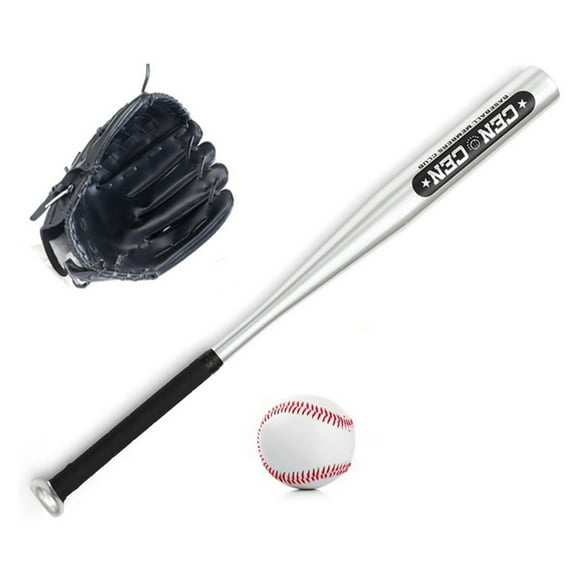 Louisville Slugger Baseball Set Lightweight Aluminum Bat, Protective PVC Glove, and Baseball Great for Daily Training