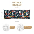 thumbnail image 2 of Naloa Holiday Christmas Cookies Super Soft 20x60 Body Pillow Case,Long Side Hidden Zipper（PILLOWS ARE NOT INCLUDED）, 2 of 6