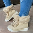 thumbnail image 2 of uvwlwu Sneakers for Women Female European And Winter Short Top Long Snow Boots With A Large Style Thickened And Boots, 2 of 4