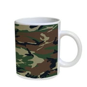 KuzmarK Coffee Cup Mug Pearl Iridescent White - Camouflage