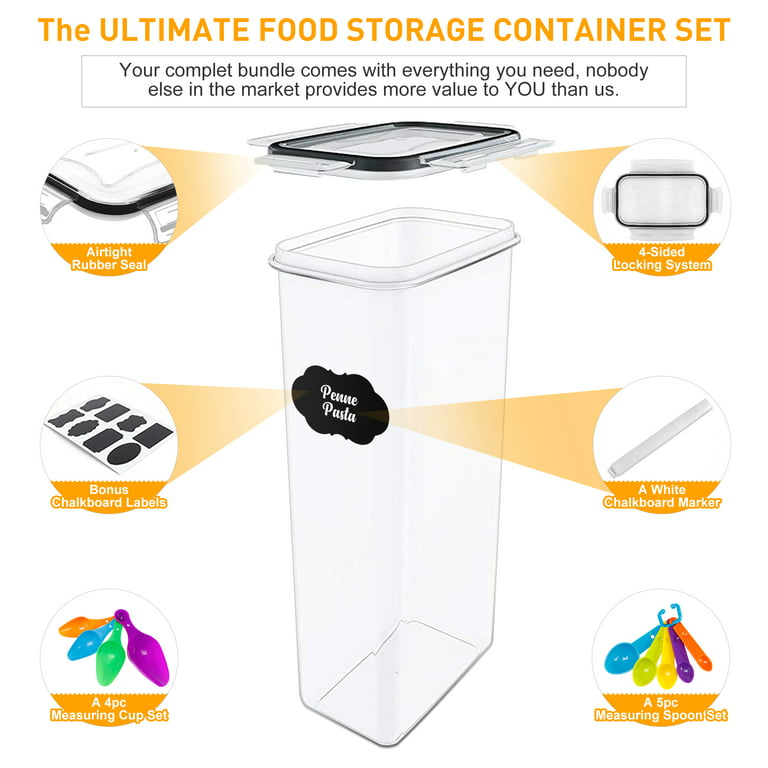 TashiBox [32 oz-24 Sets, Plastic Food Storage Freezer Containers With  Airtight Lids，Plastic Microwavable Soup Containers