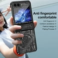 thumbnail image 3 of Allytechgroup Galaxy Z Flip5 Case, Hinge Protection Shockproof PC Back Cover Ani-Scratch Luxury Bumper Phone Case for Samsung Galaxy Z Flip 5, Black, 3 of 7