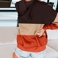 thumbnail image 6 of ShomPort Women Full Zipper Sweatshirts Hoodie Long Sleeve Casual Color Block Outwear Jackets with Pockets, 6 of 8