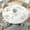 thumbnail image 2 of Round Dining Table for 6, LEGAHOME 47in Round Kitchen Table, Pedistle Circle Table for Kitchen Dining Rooms, White (Only Table), 2 of 9