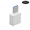 thumbnail image 1 of Bearachild 10 Uds. Adaptador de Cable USB 3,0 tipo C OTG tipo C convertidor de USB-C OTG para ratón teclado USB disco Flash Teléfono y Comunicación Blanco 10 piezas, 1 of 6