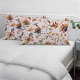 thumbnail image 3 of Pink Spring Floral Pillow Covers, Linen Long Throw Pillow Case, Summer Botanical Vintage Birds Holiday Pillow Protector Decorative Cushion Cover for Living Room/Bedroom 12" x 20", 3 of 8