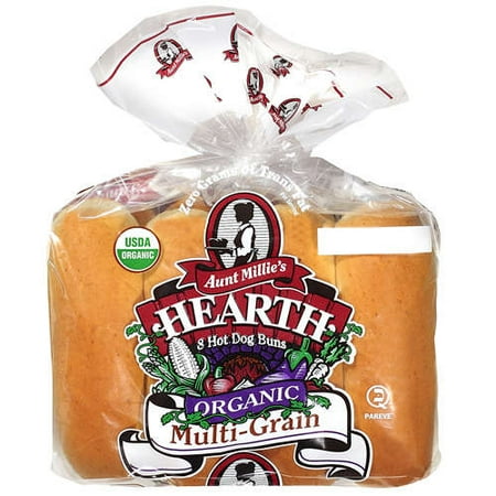 Aunt Millie's: Hearth Organic Multi-Grain Hot Dog Buns, 12.5 oz