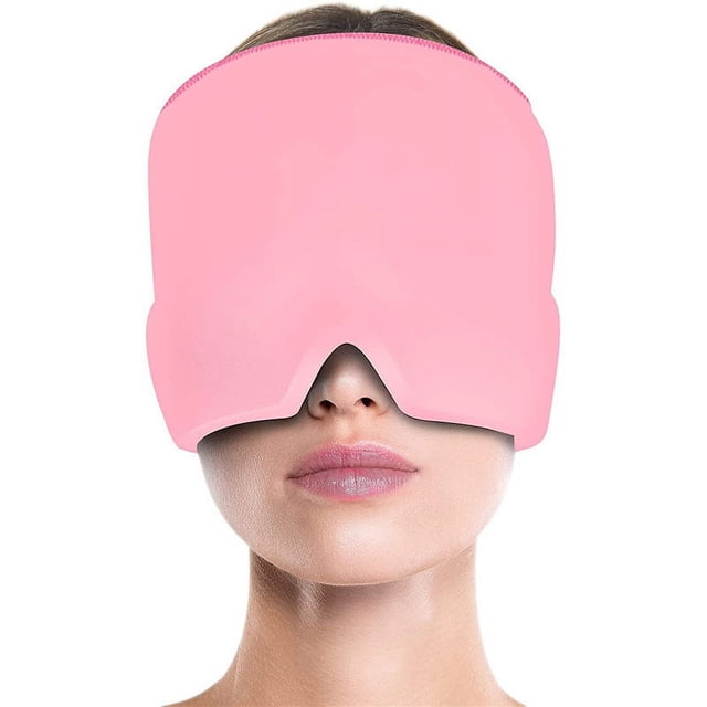 Gorro para aliviar el dolor de cabeza y la migraña, capucha multiusos extensible para compresas en frío