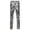 a-Silver56191, variant on FINALGANG Mens Solid Color Leather Pants Slim Fit Button Closure Knee Panel Detail Casual Trousers For Daily Street Wear Fashionable Bottoms