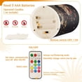 thumbnail image 5 of Yayeee Flameless Candles with Remote Flickering Battery Operated Multi Color Changing, Skeleton with Flowers Pattern, 5 of 7