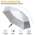 thumbnail image 5 of G4Free UPF 50+ UV Protection Large Travel Umbrella 42/46 Inch Auto Open Close Windproof Sun Blocking Umbrella, 5 of 8