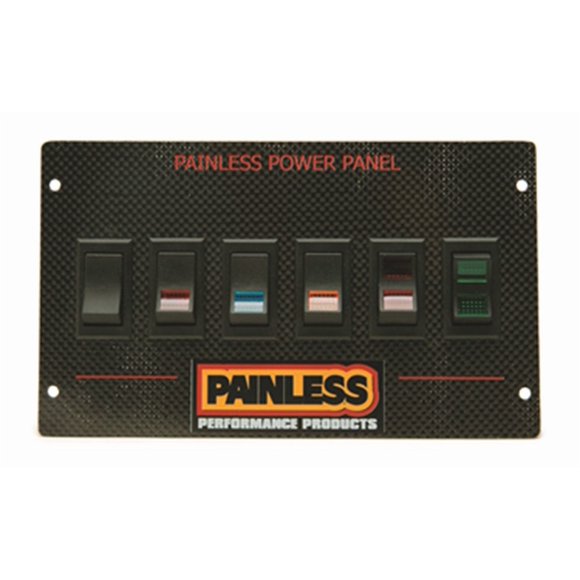 Painless Performance 50430 Carbon Fiber Rocker Switch Power Panel for 1987-93 Mustang